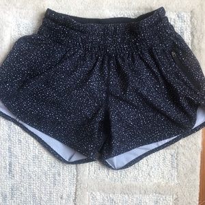 black speckled lulu lemon shorts